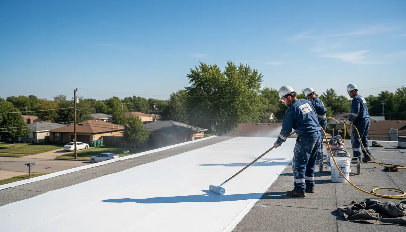 Commercial roof coating in Burlington, CT near me